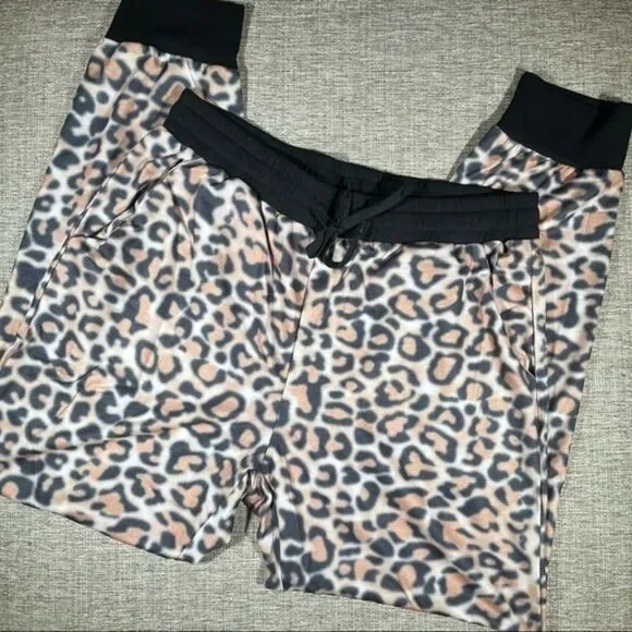 Leopard Animal Print Joggers - Women’s XL - Picture 2 of 8